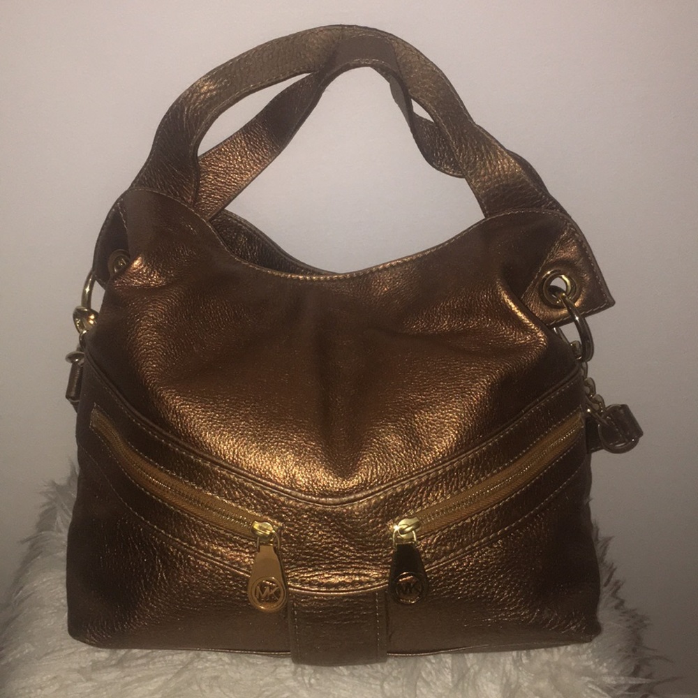 Michael Kors Metallic Copper Color Purse